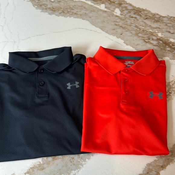 Under Armour Boys Youth Polo Shirts, Size Medium - Picture 1 of 9